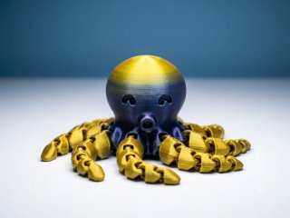 Pulpo articulado filamento bicolor