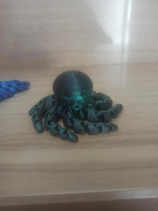 Pulpo articulado filamento bicolor