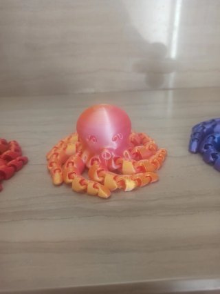 Pulpo articulado filamento bicolor