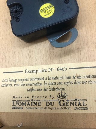 Reloj de cocina especias aromáticas francés
