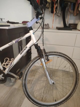 Bicicleta Decathlon Blanca