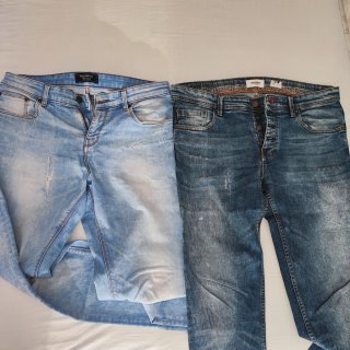 Lote 2 pantalones vaqueros hombre largos