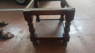 Mesa de madera rústica