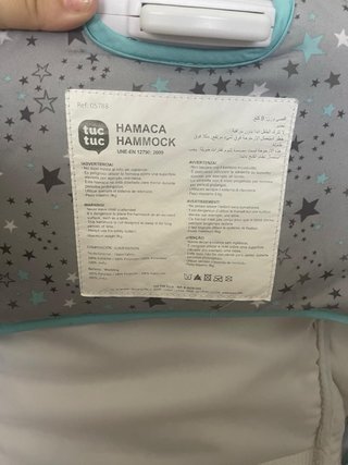 Hamaca para bebé con estrellas