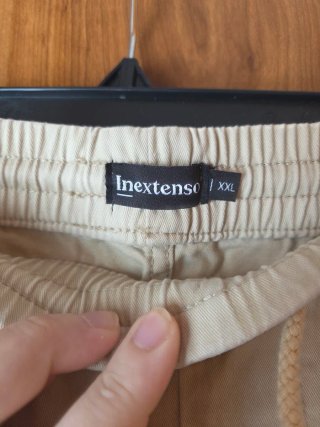 Pantalón cargo hombre beige