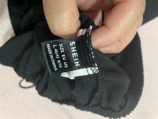 Enterizo negro con tiras en de shein
