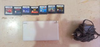 Nintendo DS Lite Blanca + 7 Juegos + su cargador