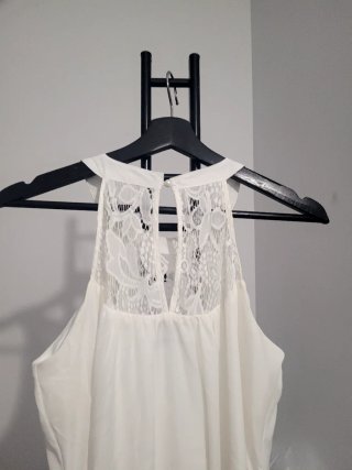 Vestido blanco con encaje