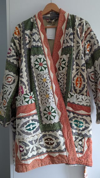 Chaqueta-kimono artesanía de la India.