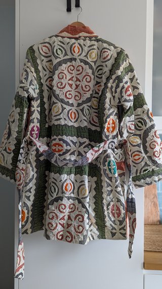 Chaqueta-kimono artesanía de la India.