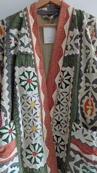 Chaqueta-kimono artesanía de la India.