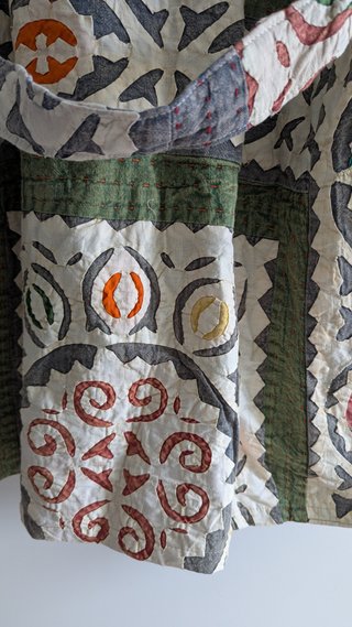 Chaqueta-kimono artesanía de la India.