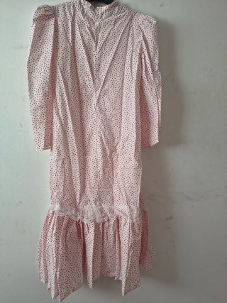 Vestido de flamenca blanco y rojo