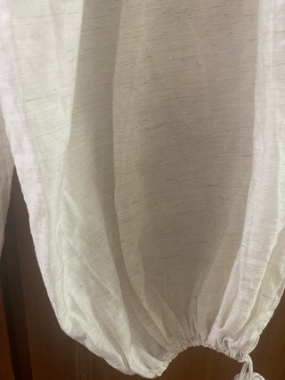 Pantalón lino Zara Home blanco crudo