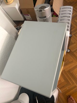 Scaffali a Cassa IKEA in Legno Grigio e Giallo