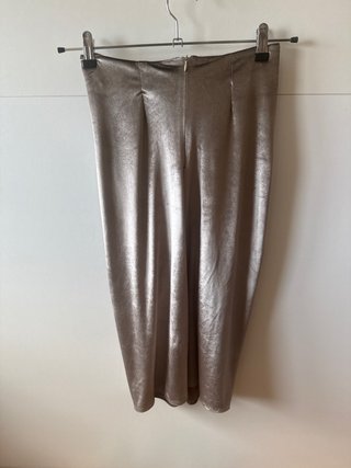 Falda terciopelo gris