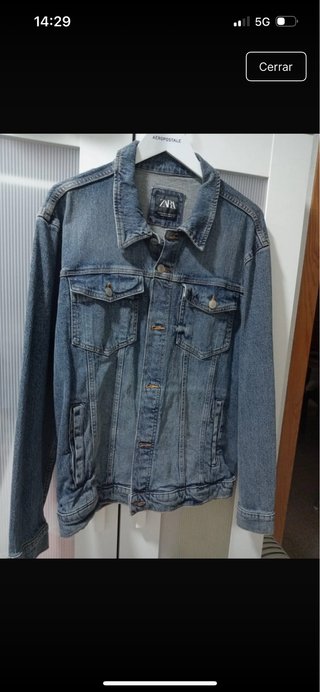 Cazadora vaquera ZARA azul hombre