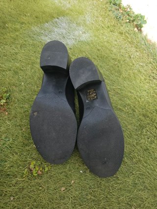 Mocasines tacón Camila's negros