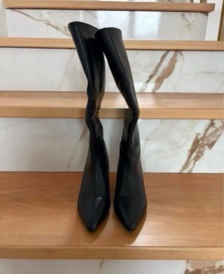 Botas altas negras tacón