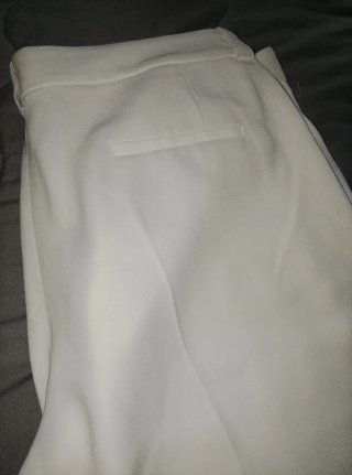Pantalón recto Zara blanco mujer XL