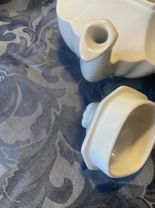 Tetera La Cartuja Blanca Porcelana