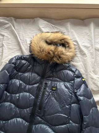 Chaqueta Blauer S Hombre Azul Marino Pelo Zorro