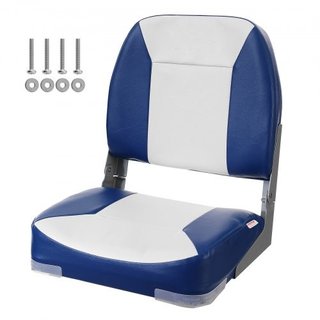 Boat Seat, 18.9" Low Back Boat Seat, Folding Boat Chair