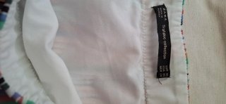 Falda Zara Plisada Multicolor