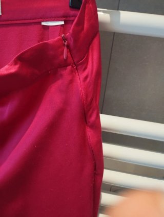 Pantalón ancho fucsia Zara