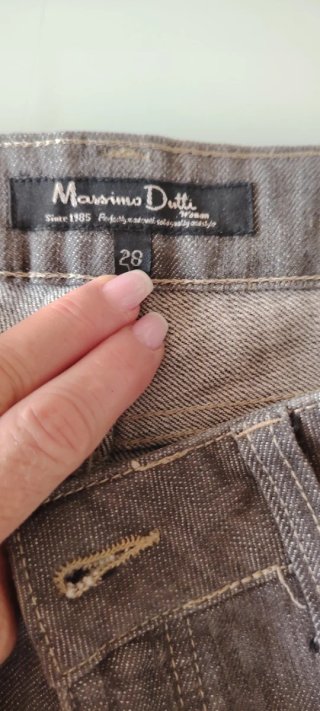 Vaqueros Massimo Dutti Talla 38 Gris