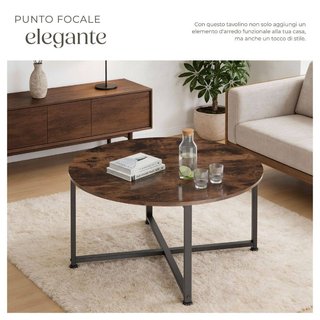Tavolino da salotto Aberdeen 88,5 x 47 cm · Metallo