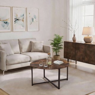 Tavolino da salotto Aberdeen 88,5 x 47 cm · Metallo