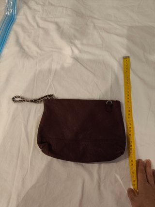 Bolso de mano Zara Piel Burdeos