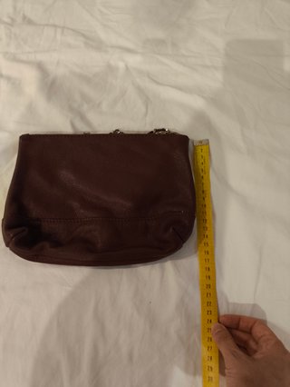Bolso de mano Zara Piel Burdeos