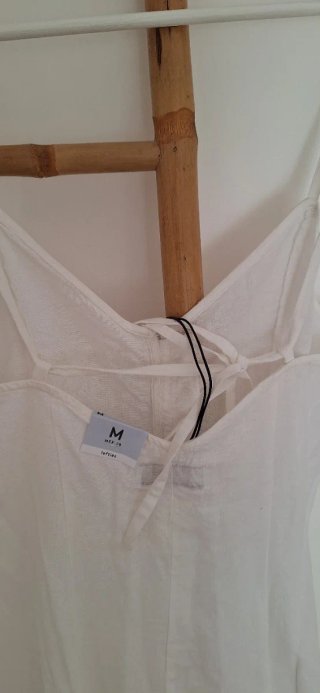 Vestido largo Lefties blanco