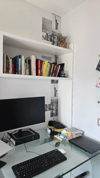 Estantería Librería Blanca y Gris