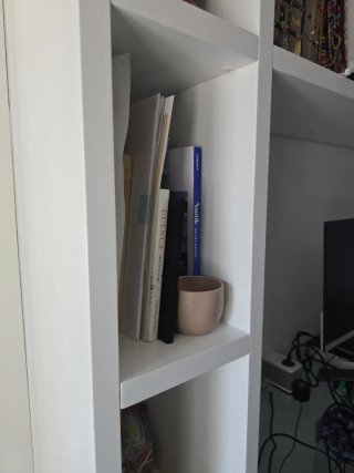 Estantería Librería Blanca y Gris