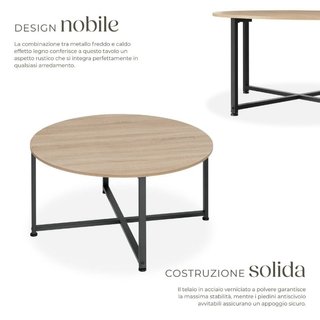 Tavolino da salotto Aberdeen 88,5 x 47 cm · Metallo