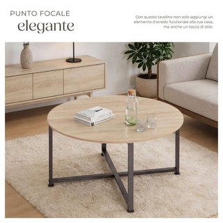 Tavolino da salotto Aberdeen 88,5 x 47 cm · Metallo
