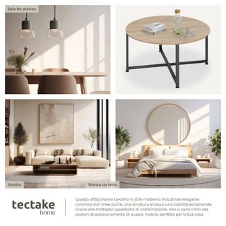 Tavolino da salotto Aberdeen 88,5 x 47 cm · Metallo