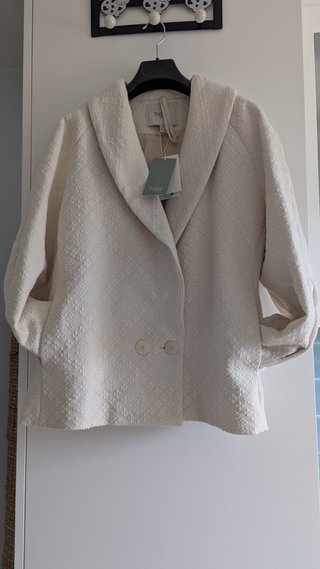 Chaqueta Intropia Beige/Blanca