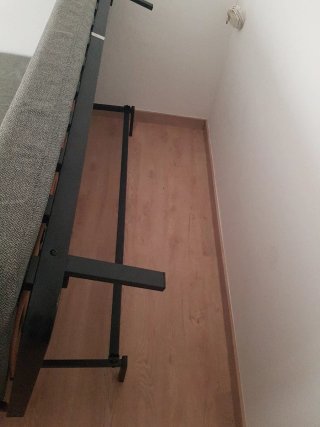 Sofá Cama Gris Tela