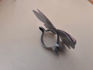 Sujeta-cortina mariposa metal