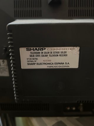 Televisor Sharp 20 pulgadas vintage