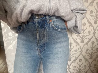 Pantalones vaqueros recto tiro alto