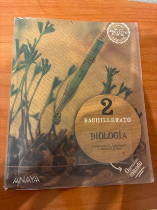 Libro de biologia 2bachillerato