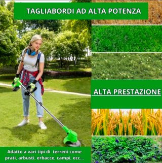 Decespugliatore Elettrico 2 Batteria 48v Tagliaerb