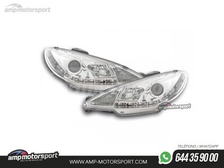 FAROS DELANTEROS LUZ DIURNA LED PARA PEUGEOT 206
