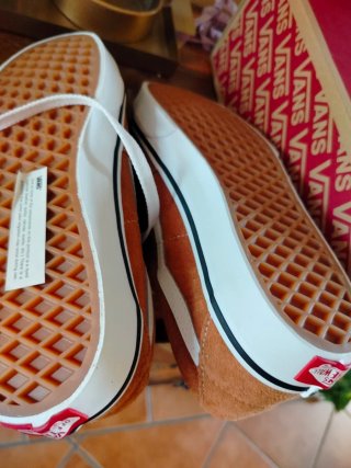 Zapatillas Vans Piel Marrón Talla 37