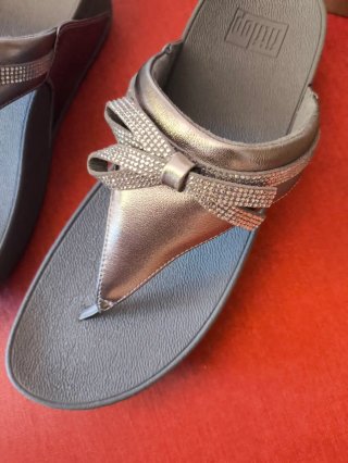 Sandalias Fitflop Talla 43 Doradas/Plateadas
